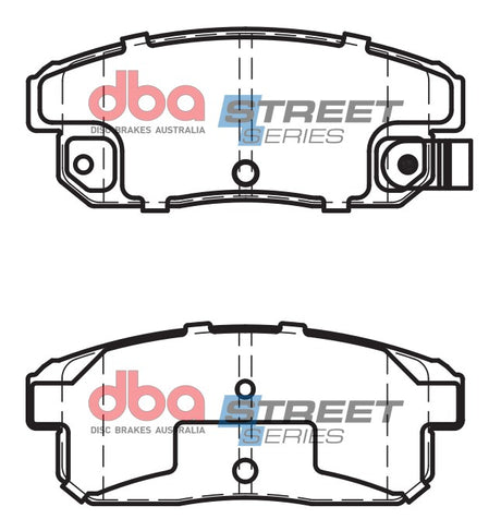 Ss Street Series Brake Pads Nissan Maxima 2003-2014 Rear DB1493SS - DBA | Universal Auto Spares