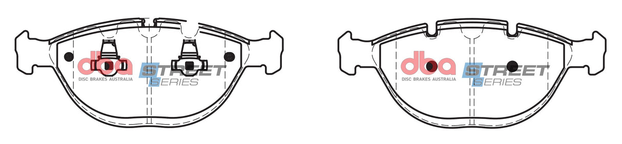 Ss Street Series Brake Pads Bmw 2000 2009 Front(suits Wear Sensor DBAWS1002 DBAWS1047 ) DB1495SS - DBA