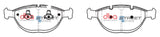 Ss Street Series Brake Pads Bmw 2000 2009 Front(suits Wear Sensor DBAWS1002 DBAWS1047 ) DB1495SS - DBA