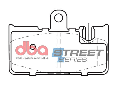 Ss Street Series Brake Pads Lexus Left Side 2000 2006 Rear DB1497SS - DBA | Universal Auto Spares
