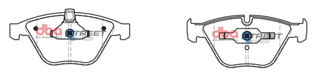 Ss Street Series Brake Pads Bmw 2003-2014 Front(suits Wear Sensor DBAWS1032 DBAWS1044 DBAWS1048 ) DB1498SS - DBA | Universal Auto Spares