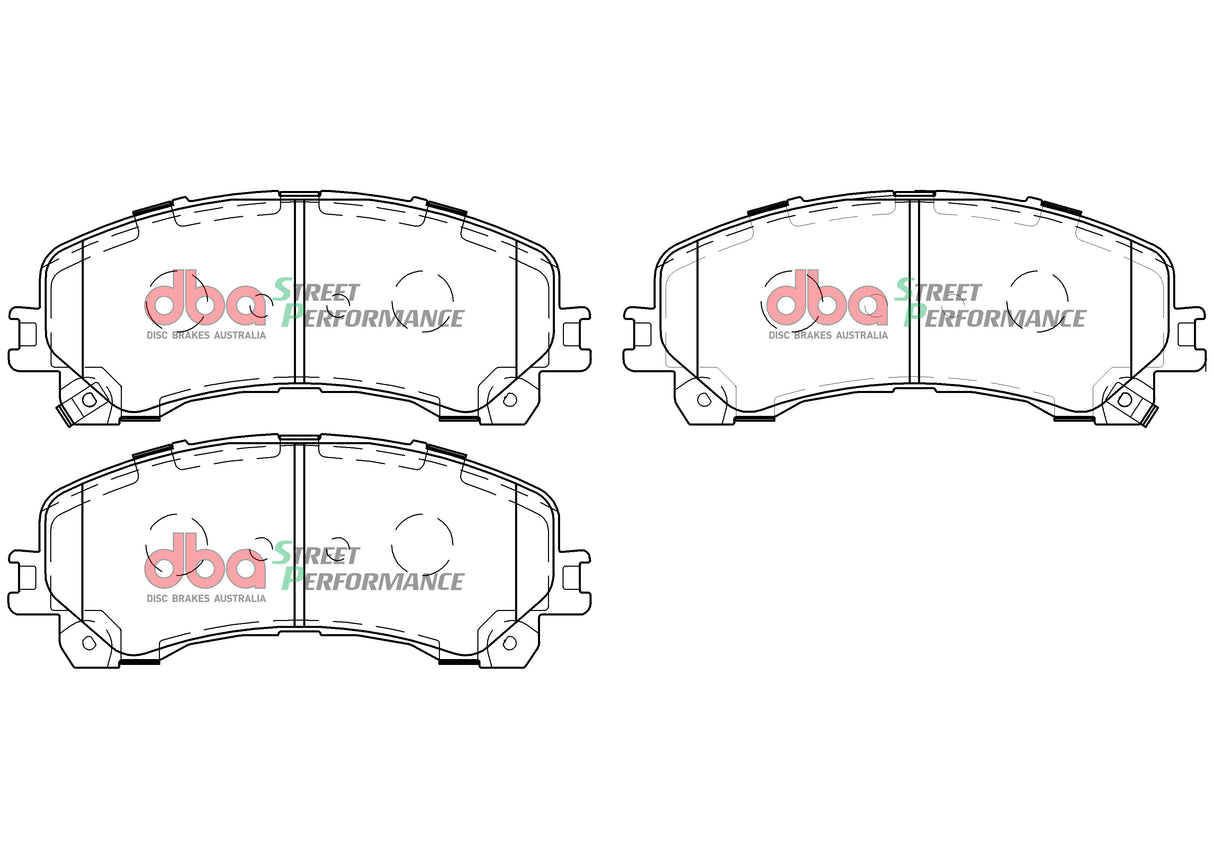 Sp Performance Brake Pads Holden Colorado 2016 On Front DB15000SP - DBA