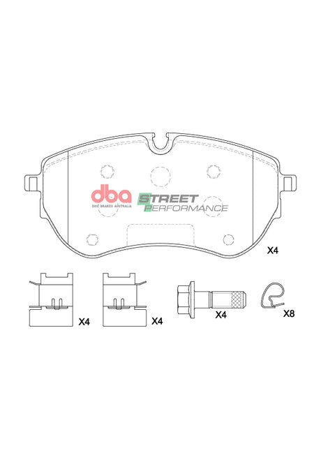 Sp Performance Brake Pads Volkswagen Amarok V6 2016 On Front DB15001SP - DBA | Universal Auto Spares