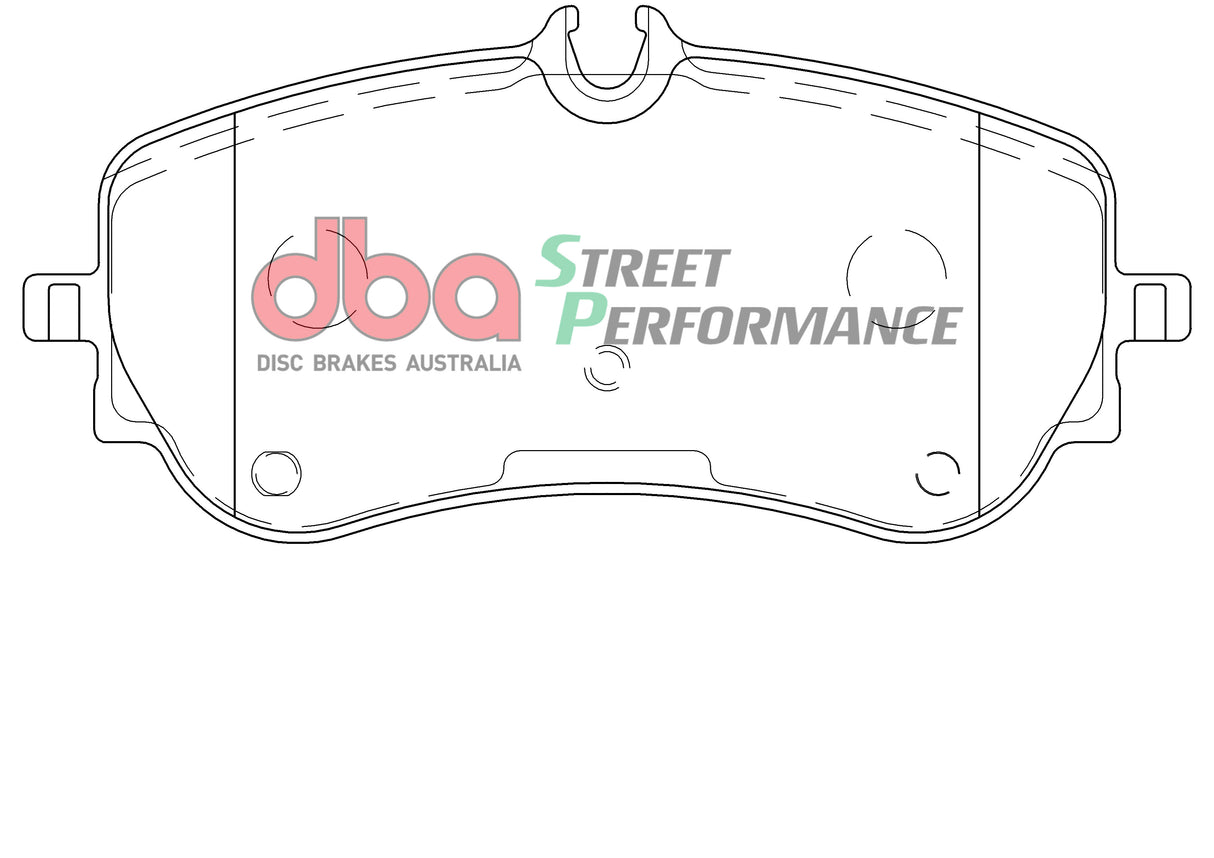 Sp Performance Brake Pads Volkswagen Amarok V6 2016 On Rear DB15002SP - DBA