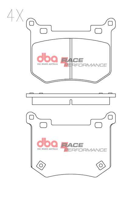Rp Performance Brake Pads Kia Stinger Gt Twin Turbo 2018 > Rear DB15004RP - DBA | Universal Auto Spares