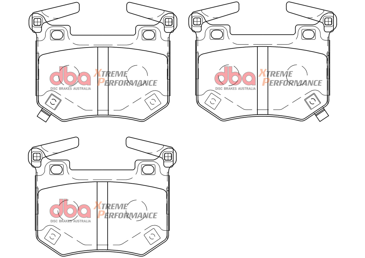 Xp Performance Brake Pads Kia Stinger V6 Twin Turbo 2018 On Rear DB15004XP - DBA