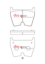 Race Brake Pads Audi RS3 8VA 2015 On Front 8 Pads In Set DB15005RP - DBA