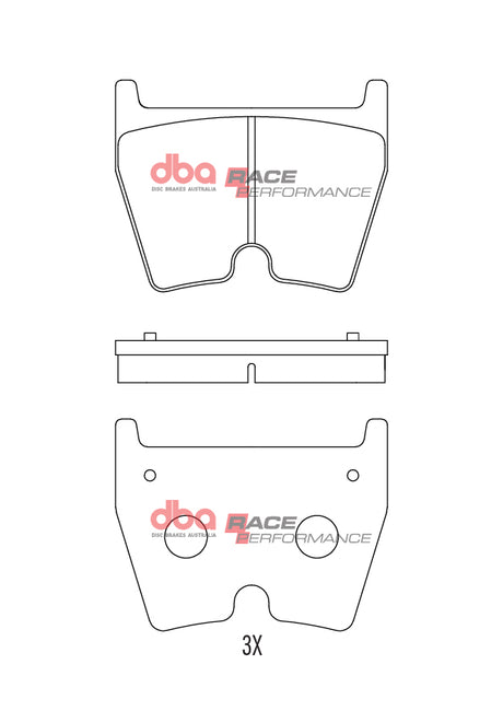 Race Brake Pads Audi RS3 8VA 2015 On Front 8 Pads In Set DB15005RP - DBA | Universal Auto Spares