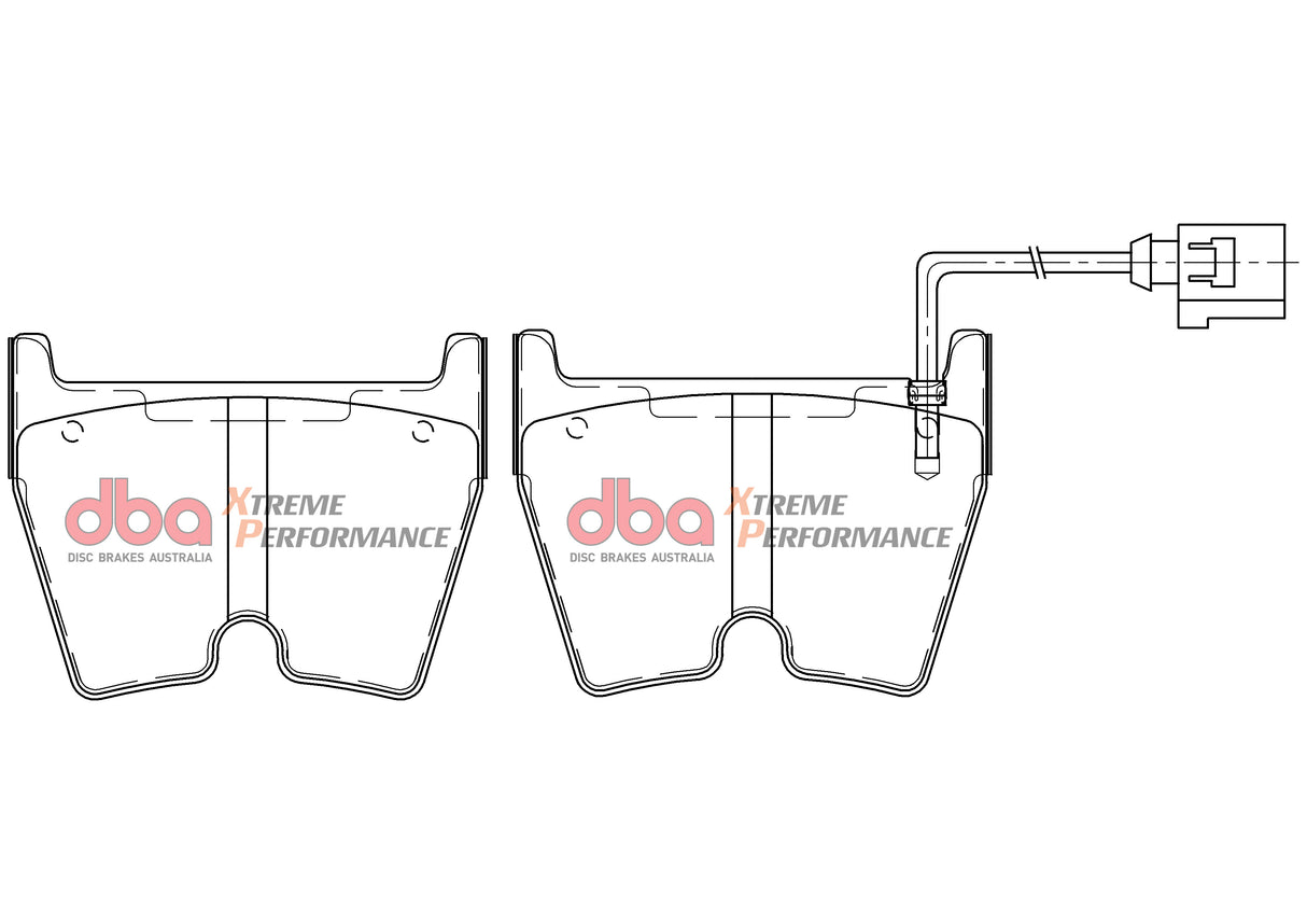 Xp Performance Brake Pads Audi RS3 8VA 2015 On Front 8 Pads In Set DB15005XP - DBA