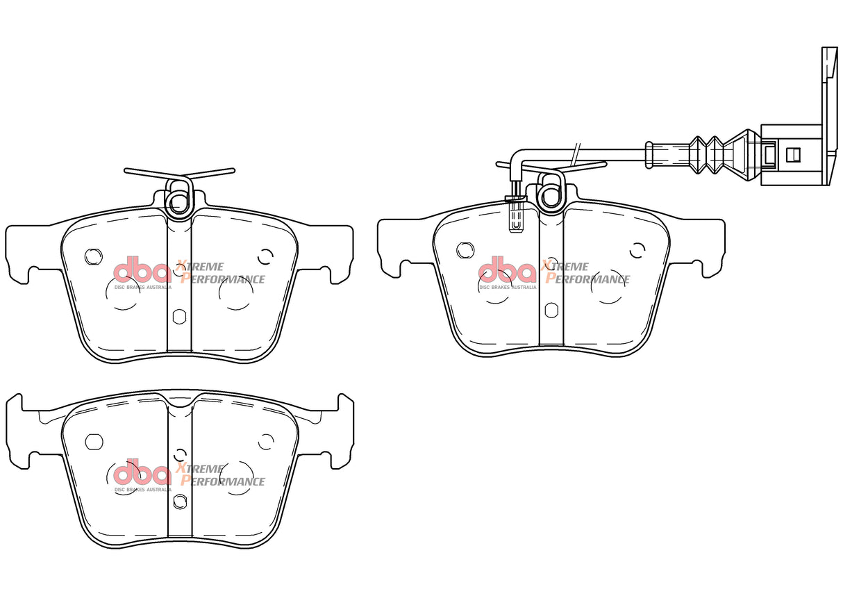 Xp Performance Brake Pads Audi RS3 8VA 2015 On Rear DB15006XP - DBA