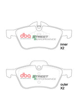 Sp Street Performance Brake Pads Bmw Mini 2002-2014 Front DB1500SP - DBA