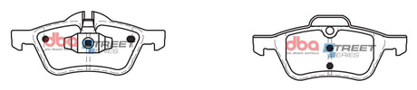 Ss Street Series Brake Pads Bmw Mini 2002-2014 Front(suits Wear Sensor DBAWS1017 ) DB1500SS - DBA | Universal Auto Spares