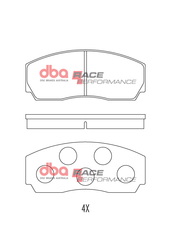 Race Brake Pads Suits Ap CP2340D43/CP9449-/CP3215D50/5200D50 Family Caliper DB15010RP - DBA