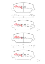 Race Brake Pads Hyundai I30N/VELOSTER 2018 On Front DB15012RP - DBA