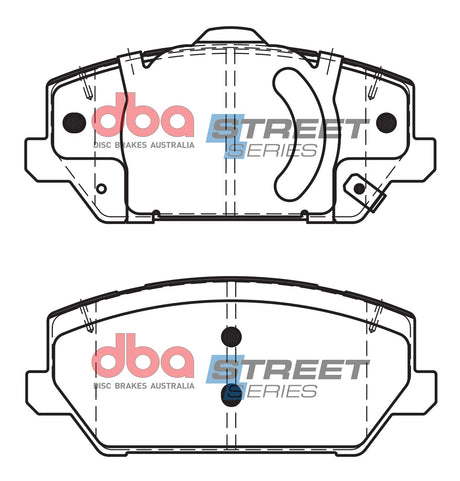 Ss Street Series Brake Pads Hyundai I30N/VELOSTER 2018 On Front DB15012SS - DBA | Universal Auto Spares