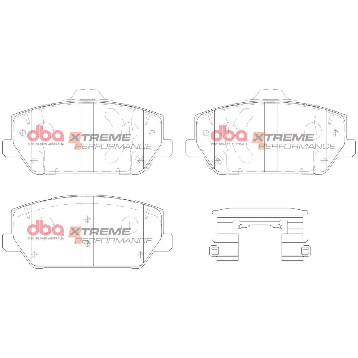 Xp Xtreme Performance Brake Pads Hyundai I30N/VELOSTER 2018 On Front DB15012XP - DBA