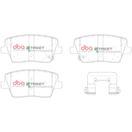 Sp Street Performance Brake Pads Hyundai I30N/VELOSTER 2018/KONA N 2021 On Rear DB15013SP - DBA | Universal Auto Spares