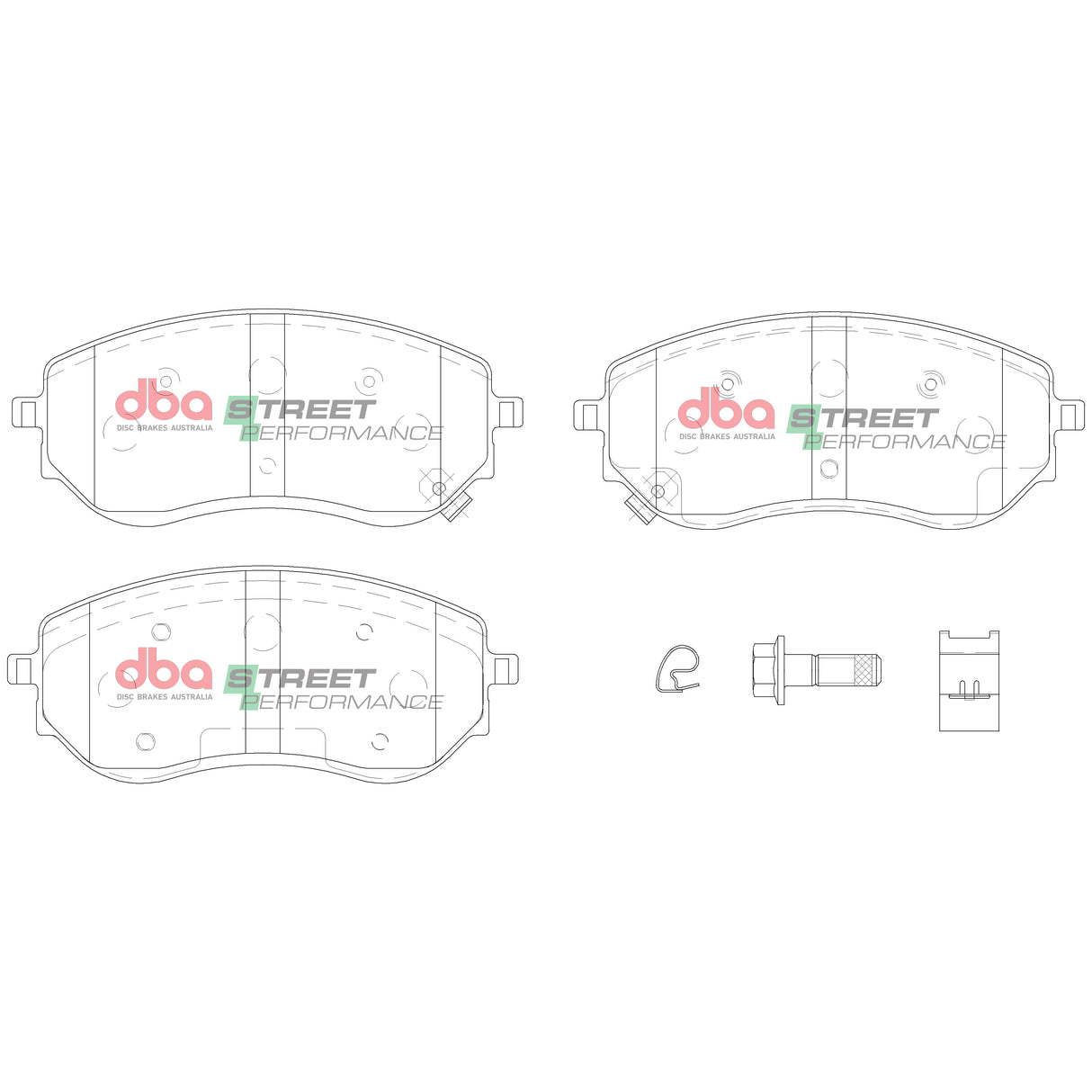 Sp Street Performance Brake Pads Mercedes-Benz X250 2018 On Front DB15014SP - DBA
