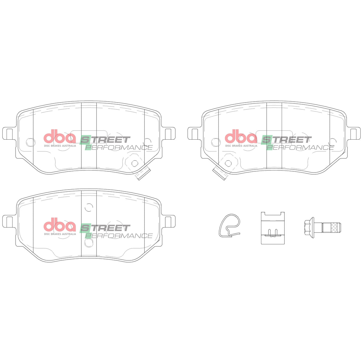 Sp Street Performance Brake Pads Mercedes-Benz X250 2018 On Rear DB15015SP - DBA