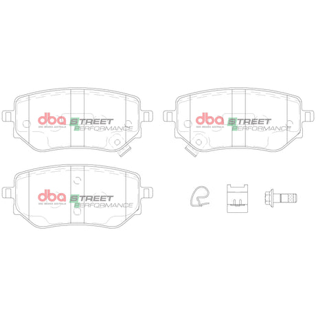 Sp Street Performance Brake Pads Mercedes-Benz X250 2018 On Rear DB15015SP - DBA | Universal Auto Spares