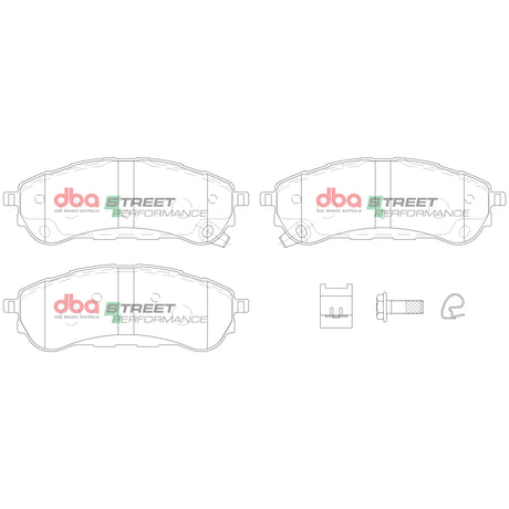 Sp Street Performance Brake Pads Ford Ranger Pk Raptor 2018 On Rear DB15016SP - DBA | Universal Auto Spares