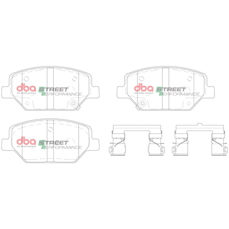 Sp Street Performance Brake Pads Holden Commodore Zb 2017 On Front DB15017SP - DBA | Universal Auto Spares
