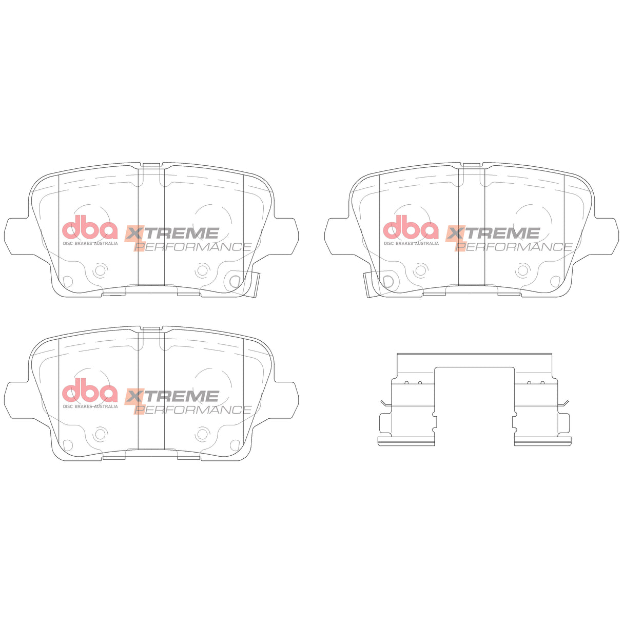 Xp Xtreme Performance Brake Pads Holden Commodore Zb 2017 On Rear DB15019XP - DBA