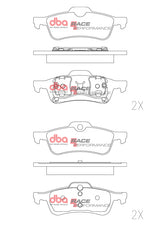 Race Brake Pads Bmw Mini Cooper 2002-2014 Rear DB1501RP - DBA