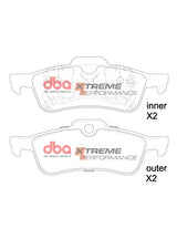 Xp Performance Brake Pads Bmw Mini Cooper 2002-2014 Rear(suits Wear Sensor DBAWS1017 DBAWS1039 ) DB1501XP - DBA