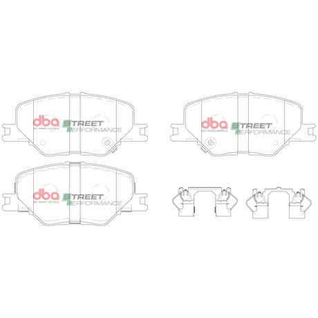Sp Street Performance Brake Pads Holden Commodore Zb 2017 On Front DB15020SP - DBA | Universal Auto Spares