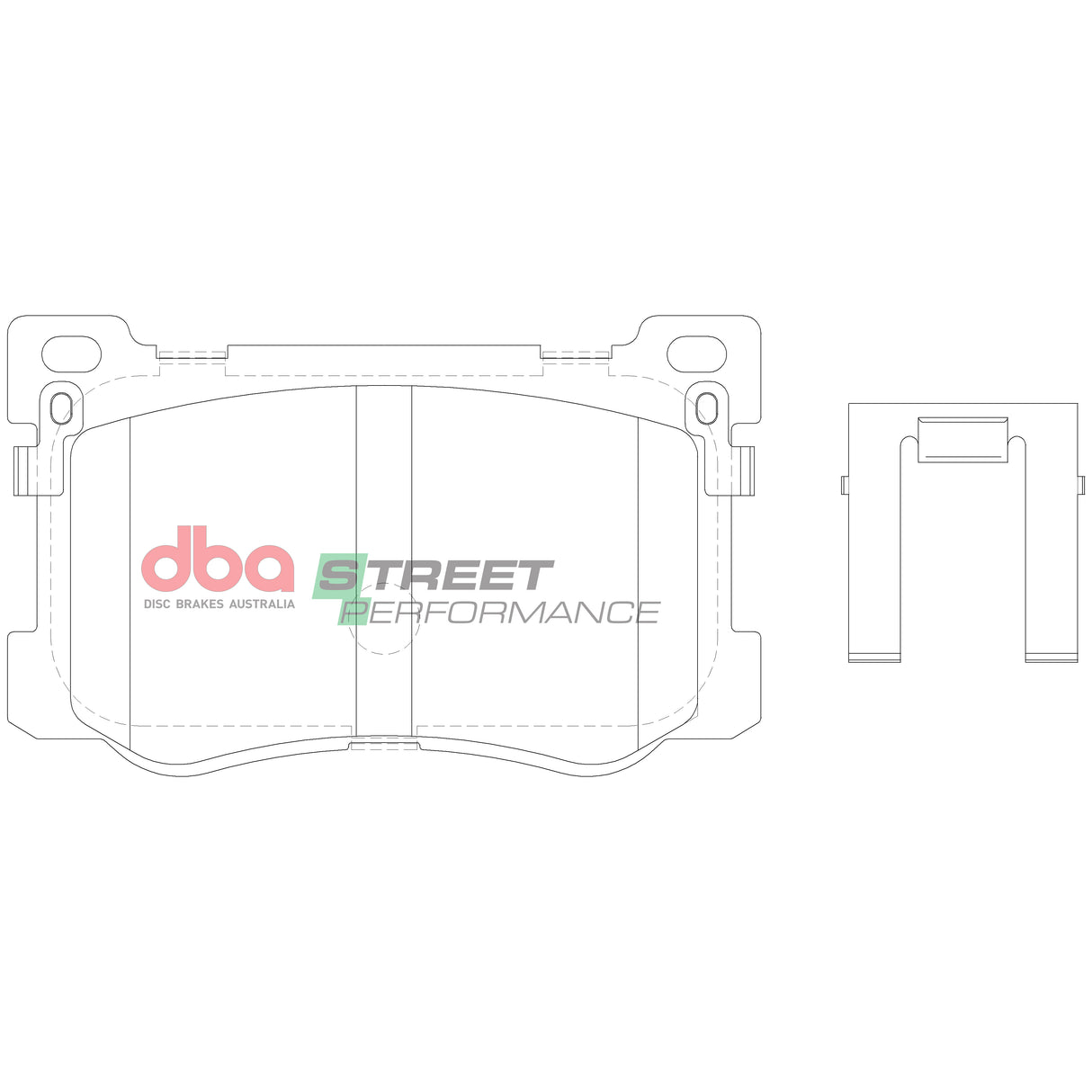 Sp Street Performance Brake Pads Hyundai Genesis 2015 On Front DB15021SP - DBA