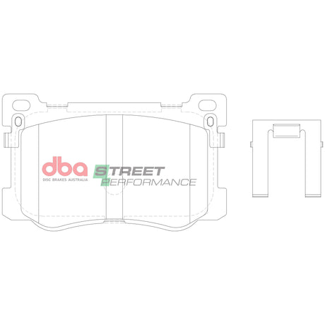 Sp Street Performance Brake Pads Hyundai Genesis 2015 On Front DB15021SP - DBA | Universal Auto Spares