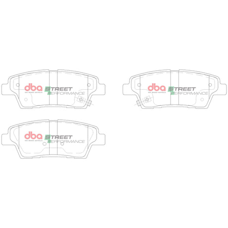 Sp Street Performance Brake Pads Hyundai Genesis 2015 On Rear DB15022SP - DBA | Universal Auto Spares