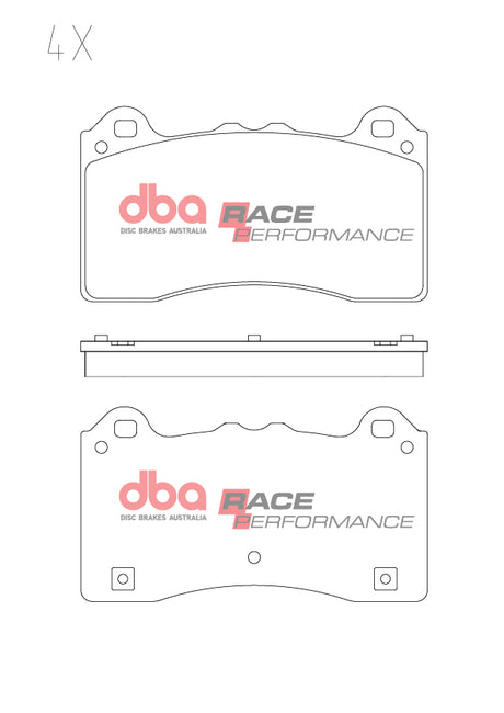 Race Brake Pads Ford Focus 2016 On Front DB15025RP - DBA | Universal Auto Spares