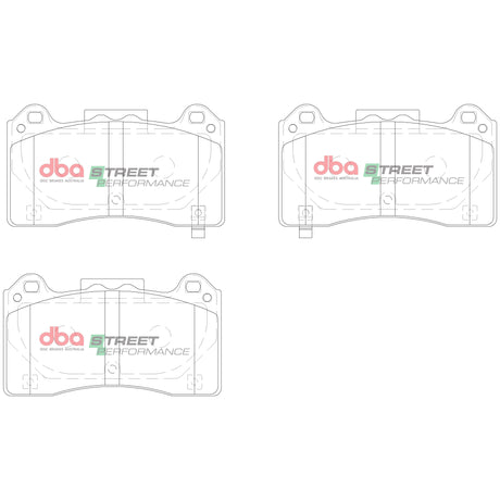 Sp Street Performance Brake Pads Ford Focus 2016 On Front DB15025SP - DBA | Universal Auto Spares