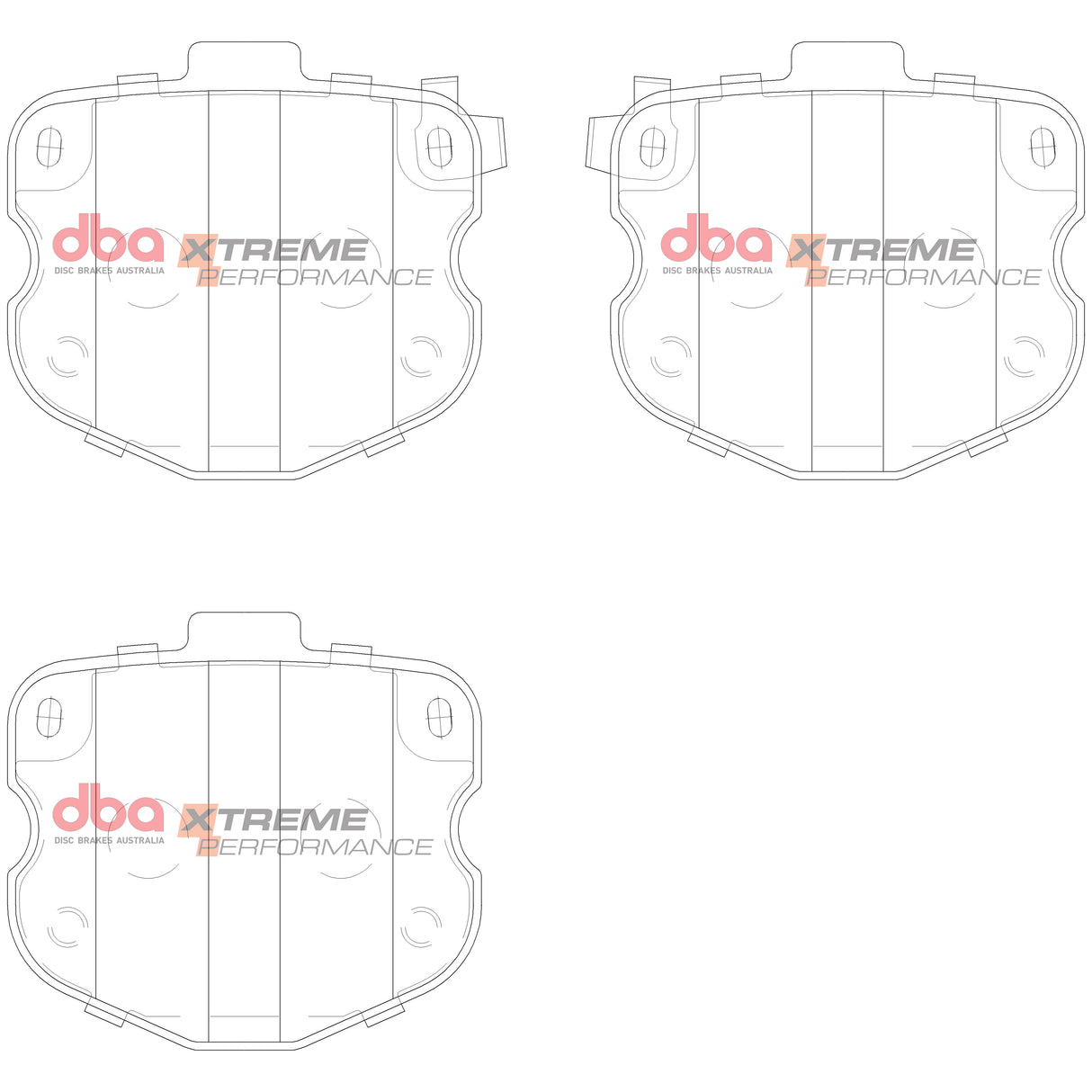 Xp Xtreme Performance Brake Pads Pbr M Series Caliper 8 Pieces Rear DB15029XP - DBA