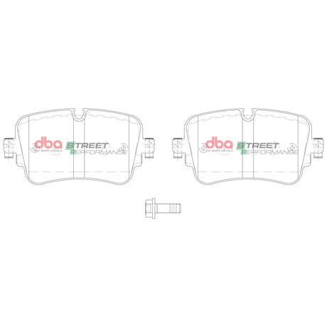 Sp Street Performance Brake Pads Audi Q7 2016 On Rear DB15031SP - DBA | Universal Auto Spares