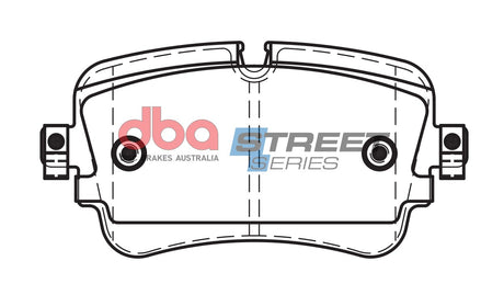Ss Street Series Brake Pads Audi Q7 2016 On Rear DB15031SS - DBA | Universal Auto Spares