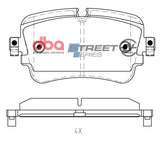 Ssev Street Series Brake Pads Audi E-Tron 2018 On Rear DB15031SSEV - DBA