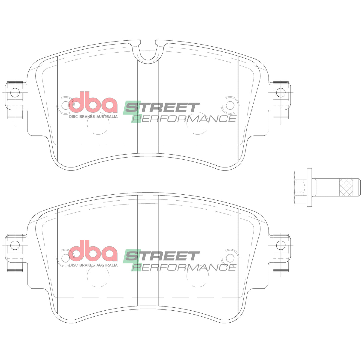 Sp Street Performance Brake Pads Audi S5 & Others 2017 On Rear DB15032SP - DBA