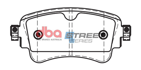 Ss Street Series Brake Pads Audi S5/Q5 & Others 2017 On Rear DB15032SS - DBA | Universal Auto Spares