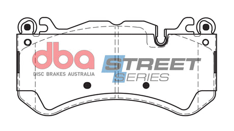 Ss Street Series Brake Pads Mercedes-Benz C63 AMG/CLS63 AMG/SL65 Amg 2017 On Front(suits Wear Sensor DBAWS1 DB15033SS - DBA | Universal Auto Spares