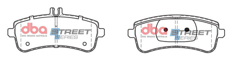 Ss Street Series Brake Pads Mercedes-Benz C63/S63 Amg W222 2014 & 2017 On Rear DB15034SS - DBA | Universal Auto Spares