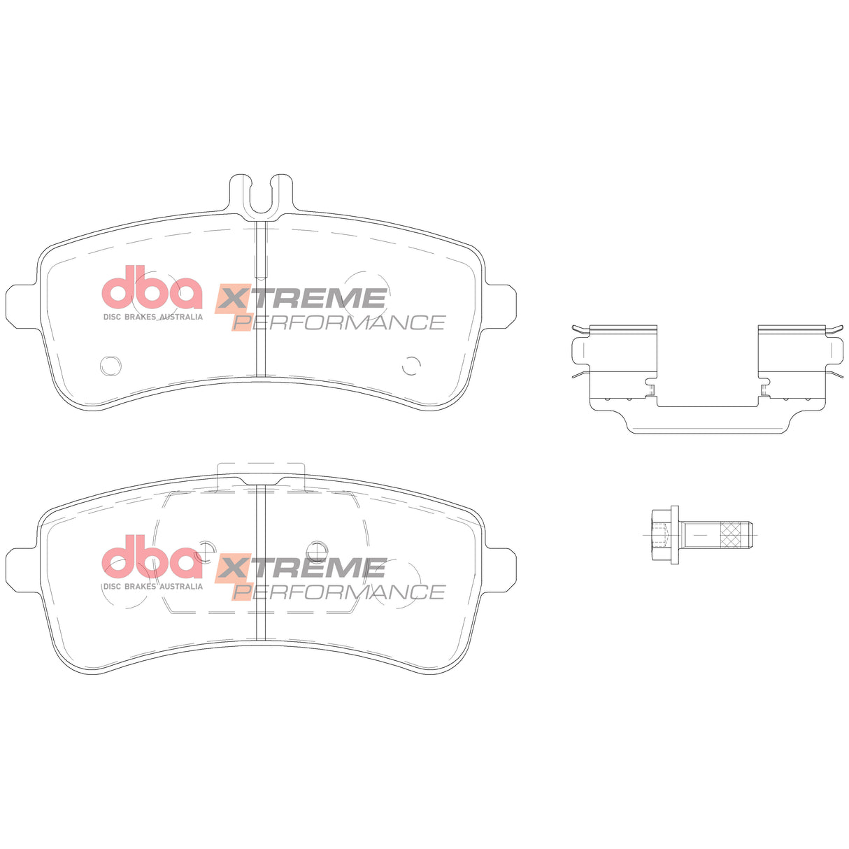 Xp Xtreme Performance Brake Pads Mercedes-Benz C63/S63 Amg W222 2014 & 2017 On Rear DB15034XP - DBA