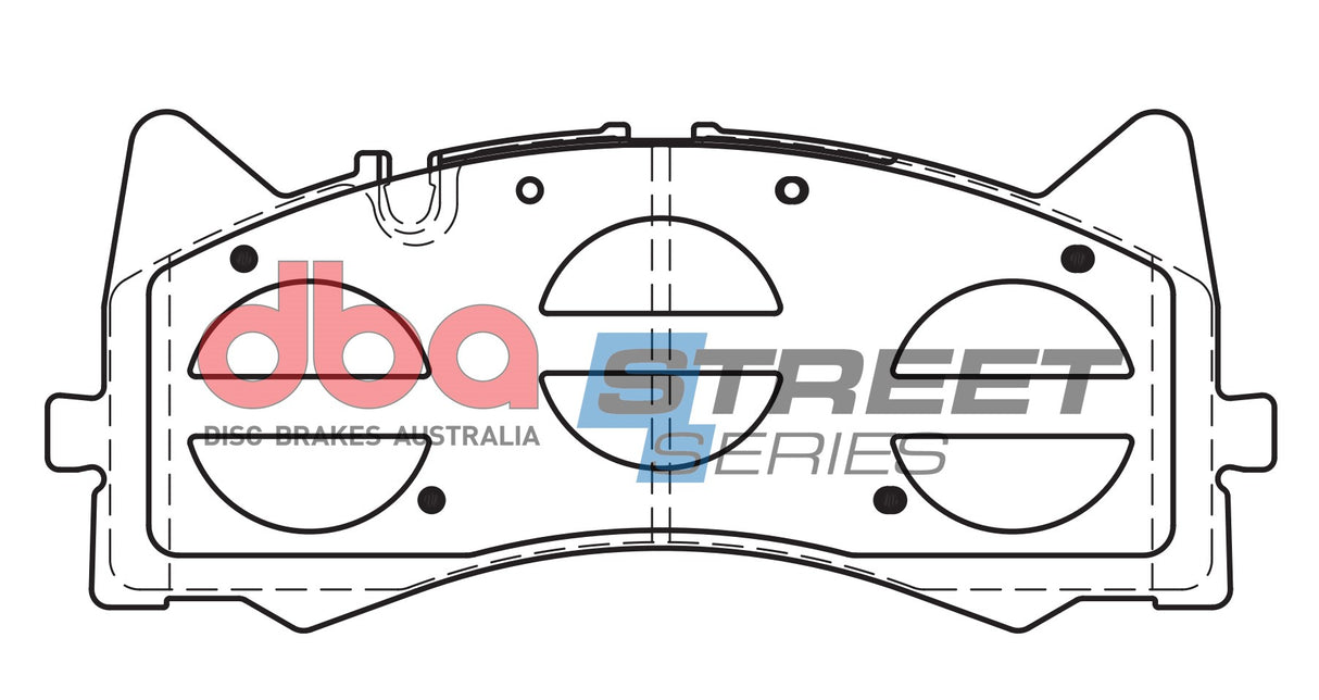 Ss Street Series Brake Pads Mercedes-Benz Amg Gt-S R190/C180 Amg S205 2014 & 2017 On Front(suits Wear Sensor DB15035SS - DBA
