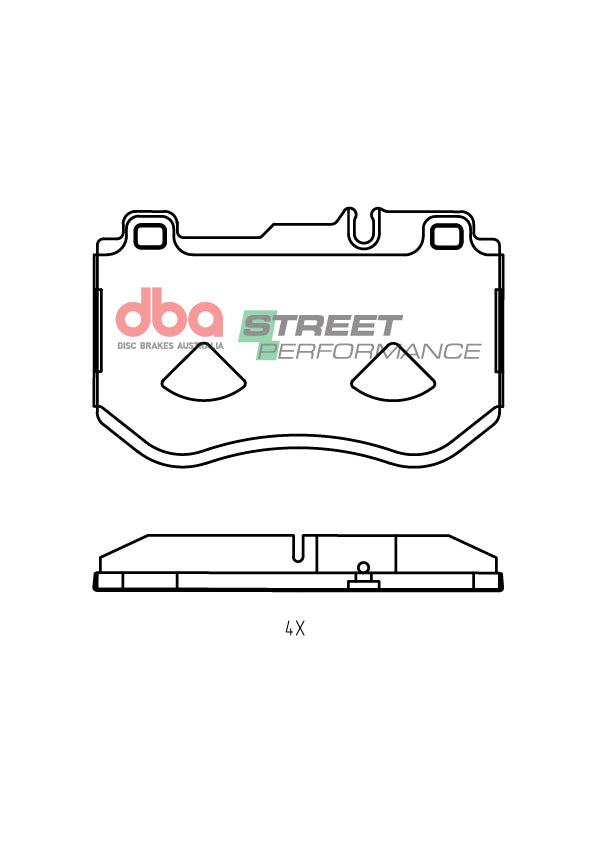 Sp Performance Brake Pads Mercedes-Benz C-Class C 180200 300 Non Amg (330MM Rotor) DB15036SP - DBA
