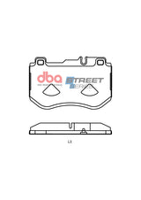Ss Street Series Brake Pads Mercedes-Benz C-Class C 180 200 300 Non Amg (330 Mm Rotor) 2013 2018 Front DB15036SS - DBA | Universal Auto Spares