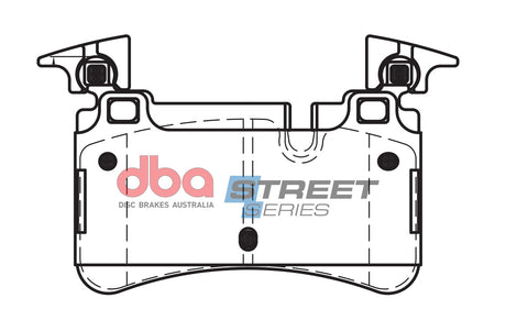 Ss Street Series Brake Pads Mercedes-Benz C63 C205/SL63 Amg R230 2014 On Rear DB15037SS - DBA | Universal Auto Spares