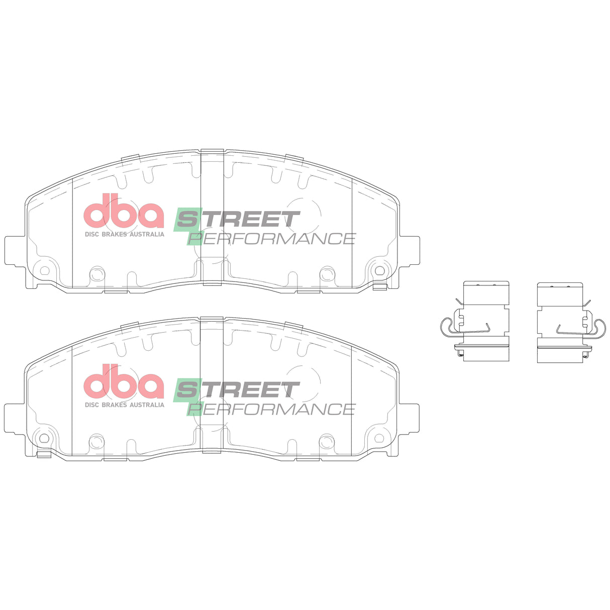 Sp Street Performance Brake Pads Jeep Wrangler Jl 2018 On/Fiat Freemont 13-17/CHRYSLER Voyager/Dodge Journ DB15038SP - DBA