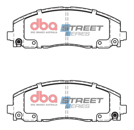 Ss Street Series Brake Pads Jeep Wrangler Jl 2018 On/Fiat Freemont 13-17/CHRYSLER Voyager/Dodge Journey Front DB15038SS - DBA | Universal Auto Spares